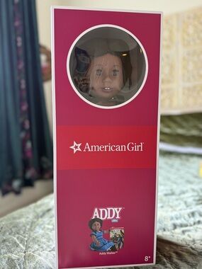 American Girl Addy Walker Doll (18”) – 2018 Version + Book – Excellent Condition